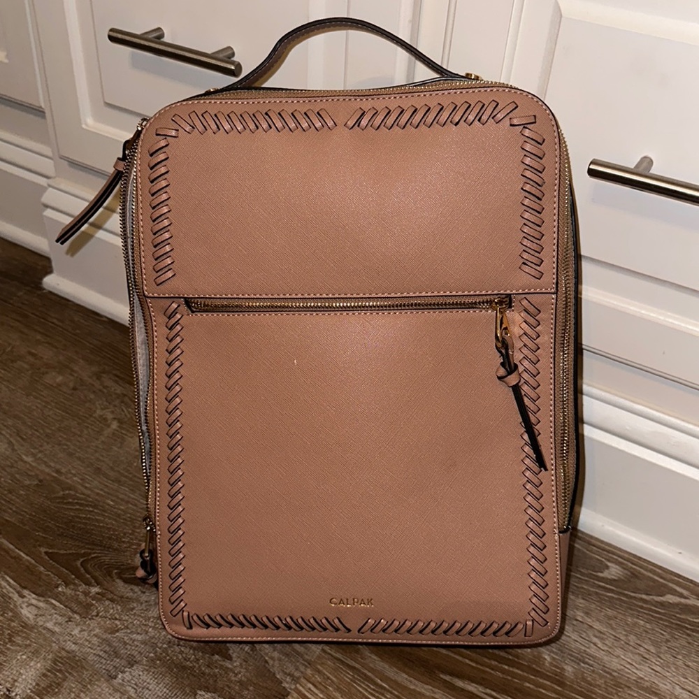 Calpak Kaya 15 inch Laptop Backpack in Caramel